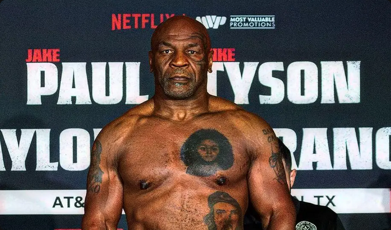 Mike Tyson vai voltar ao ringue em 2026 para encarar Floyd Mayweather Jr, em uma luta de exibição (Foto: Reprodução/MVP)
