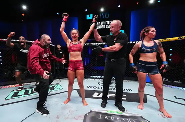 Jeisla Chaves superou batalha contra argentina no Contender Series (Foto: Chris Unger/Zuffa LLC)
