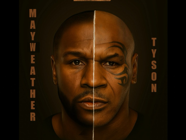 Ainda sem data definida, luta de exibição entre Mike Tyson e Floyd Mayweather deve acontecer em 2026 (Foto: Reprodução)