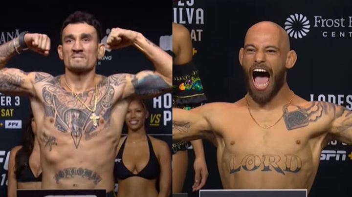 Max Holloway reagiu com ironia e deboche ao desafio feito por Jean Silva para enfrentá-lo com o cinturão "BMF" em disputa (Foto: Reprodução)