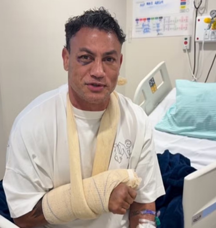 Popó recebeu alta de hospital em Salvador após passar por uma cirurgia na mão na última segunda-feira (29) (Foto: Reprodução)