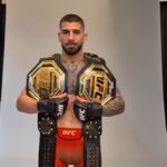 Ilia Topuria afirma que pretende buscar um novo título caso supere Justin Gaethje na aguardada luta de unificação marcada para 14 de junho (Foto: Reprodução/Instagram)