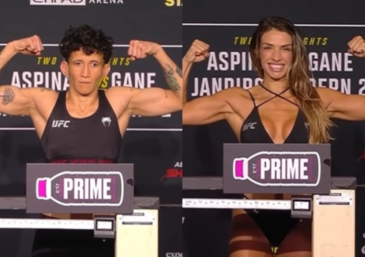 Virna Jandiroba e Mackenzie Dern vão disputar o cinturão peso-palha no co-main event do UFC 321, neste sábado (25) (Foto: Reprodução/UFC)