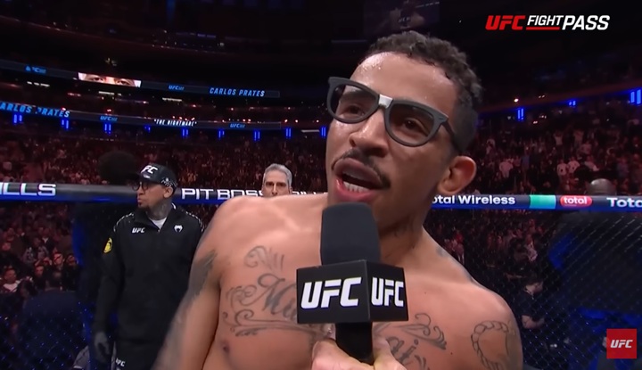 Vindo de vitória contra Leon Edwards, Carlos Prates quer enfrentar outro ex-campeão dos meio-médios na sequência (Foto: Reprodução/UFC)