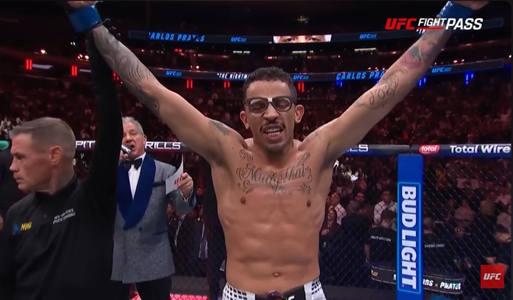 Por meio das redes sociais, Carlos Prates provoca adversário misterioso e movimenta cenário da divisão meio-médio (Foto: Reprodução/UFC)