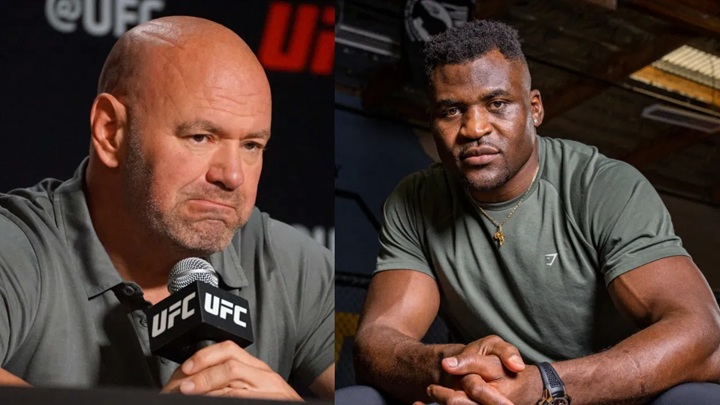 Dana White revelou episódios em que discutiu com Francis Ngannou e a tensão entre ambos ficou evidente (Foto: Reprodução)