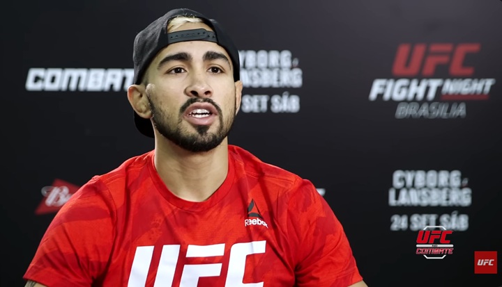 Participante da primeira edição do TUF Brasil, Godofredo Pepey lutou pelo UFC entre 2012 e 2018 (Foto: Reprodução/UFC)
