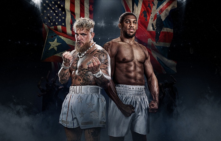 Confronto entre Jake Paul e Anthony Joshua vai acontecer na próxima sexta (19), com transmissão global da Netflix (Foto: Reprodução/Netflix)