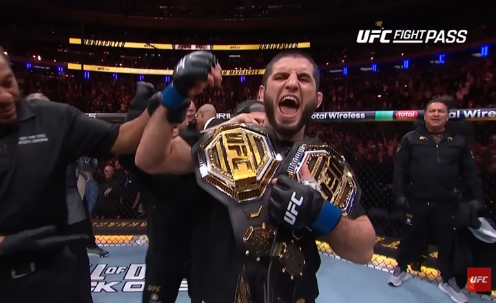 Islam Makhachev disse que rejeitou oferta feita pelo UFC para lutar em janeiro de 2026 (Foto: Reprodução/UFC)