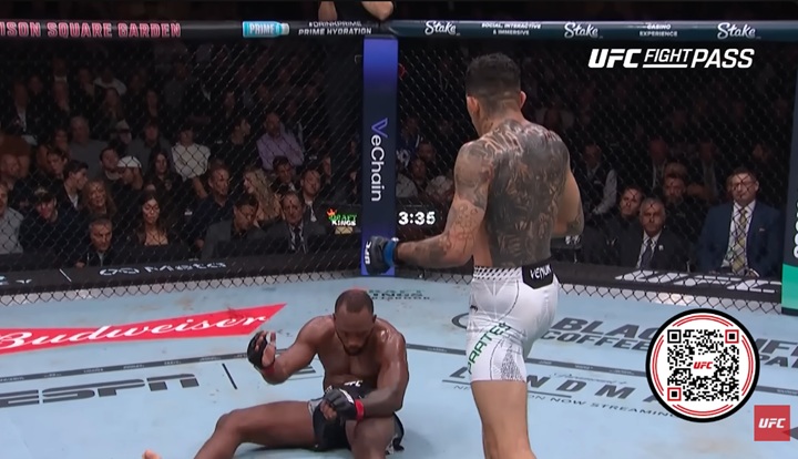 Islam Makhachev admitiu ter ficado impressionado com vitória de Carlos Prates sobre Leon Edwards no UFC 322 (Foto: Reprodução/UFC)