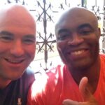 Dana White e Anderson Silva tiveram uma relação conturbada ao longo dos anos no UFC (Foto: Reprodução)