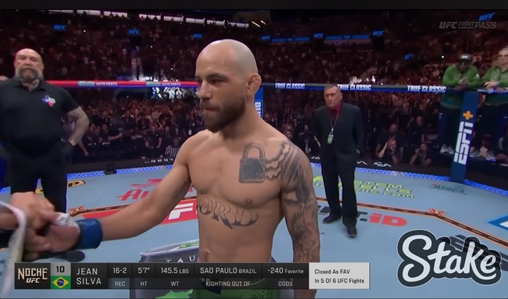 Jean Silva vem se preparando da melhor maneira para seu desafio contra Arnold Allen no UFC 324, em janeiro (Foto: Reprodução/UFC)