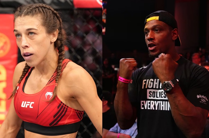 Jamahal Hill trouxe a sua versão sobre a confusão que protagonizou com Joanna Jedrzejczyk nos bastidores do UFC 323, no último sábado (6) (Foto: Reprodução)