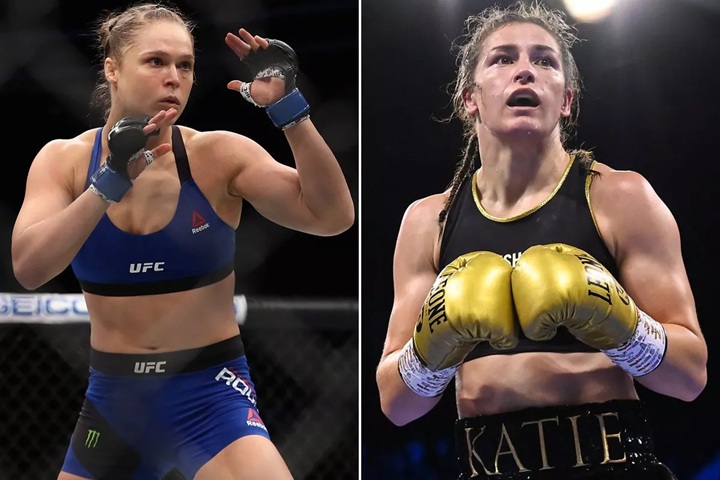 Rumores sobre uma possível luta de Boxe entre Katie Taylor e Ronda Rousey ganharam força nos últimos dias (Foto: Reprodução)