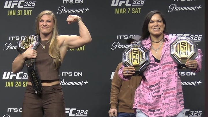UFC optou por confirmar o adiamento da luta entre Kayla Harrison e Amanda Nunes, sem previsão de uma nova data para a realização do confronto (Foto: Reprodução)
