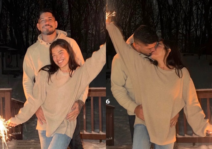 Alex Poatan utilizou suas redes sociais para anunciar o término do seu relacionamento com Tracy Cortez, atleta peso-mosca do UFC (Foto: Reprodução)