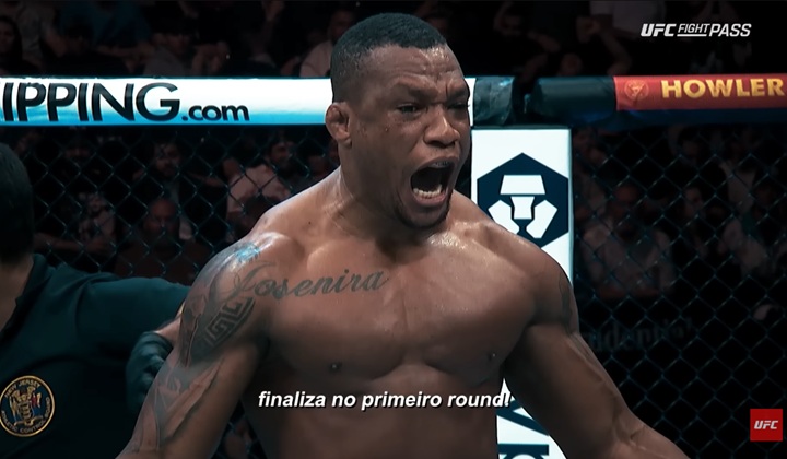 Após ter sido dispensado pelo UFC, o peso-pesado brasileiro Jailton Malhadinho assinou com o ACA, evento russo de MMA (Foto: Reprodução/UFC)