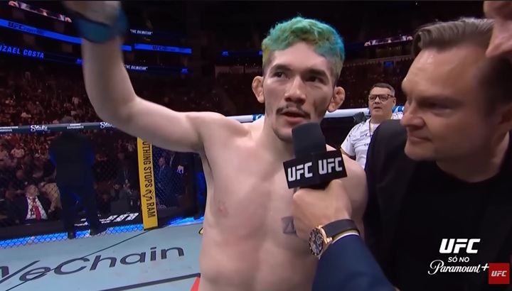 Em alta no UFC, Melquizael Costa derrotou Dan Ige por nocaute no card do UFC Houston, no último sábado (21) (Foto: Reprodução/UFC)