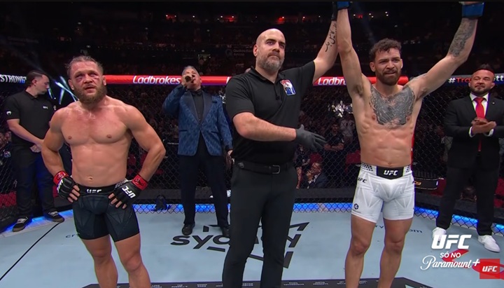 Maurício Ruffy deu show em sua vitória no UFC 325, mas passou por sérios problemas pessoais antes do combate contra Rafael Fiziev (Foto: Reprodução/UFC)