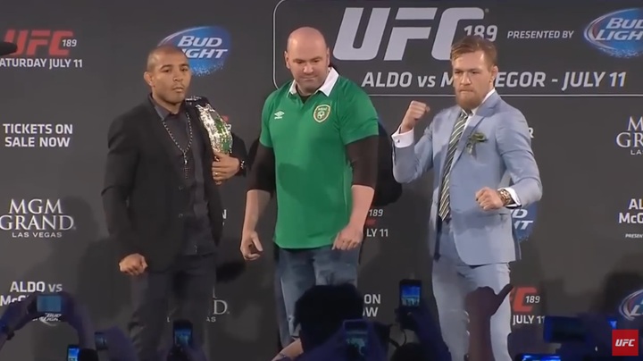 José Aldo detalha comportamento de Conor McGregor durante turnê promocional e relembra rivalidade histórica (Foto: Reprodução/UFC)