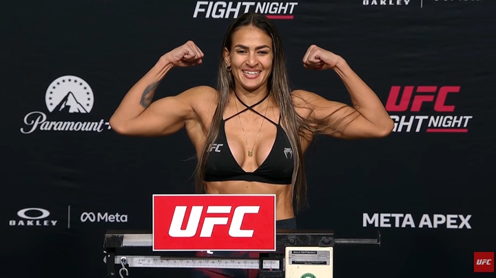Multicampeã no Jiu-Jitsu, Bia Mesquita fará sua segunda apresentação pelo Ultimate neste sábado, no UFC Vegas 114 (Foto: Reprodução/UFC)