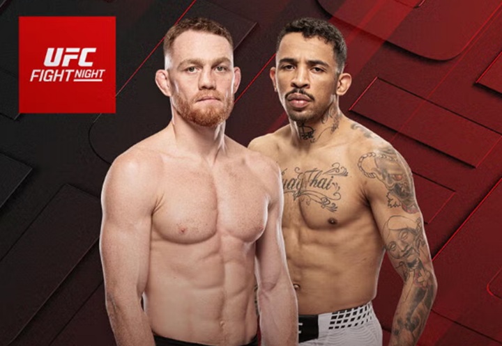 Carlos Prates e Jack Della Maddalena vão se enfrentar no UFC Perth, em maio, e vencedor deve receber chance de lutar pelo cinturão meio-médio (Foto: Reprodução/UFC)