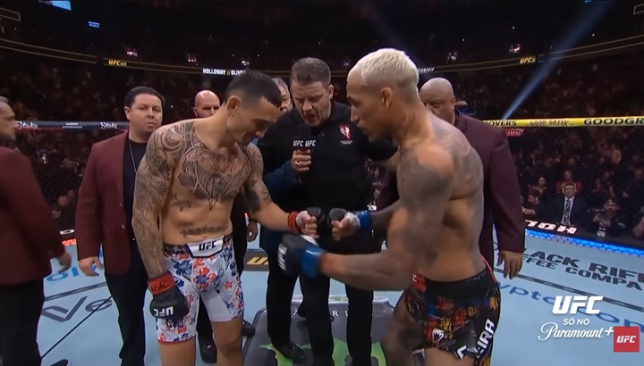 Max Holloway sugere preferência por luta em pé e reacende debate sobre estilo em combates de alto nível (Foto: Reprodução/UFC)