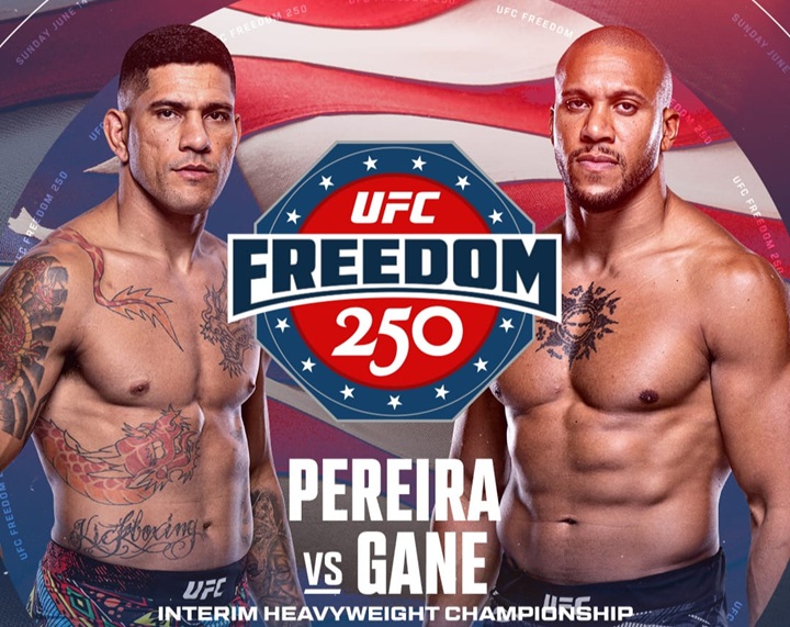 Alex Poatan vai enfrentar Ciryl Gane em disputa pelo cinturão interino dos pesados no UFC Casa Branca, em junho (Foto: Reprodução)