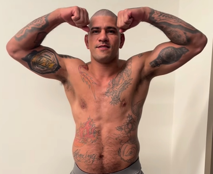 Alex Poatan exibe novo físico e indica adaptação avançada antes de duelo contra Ciryl Gane no UFC Casa Branca, em junho (Foto: Reprodução)