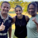Aulas são comandadas pela ex-lutadora do UFC Poliana Botelho no Parque do Flamengo, na Zona Sul da cidade (Foto: Divulgação)
