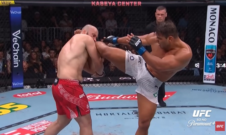 Paulo Borrachinha estreia em sétimo no ranking até 93kg e vê caminho mais curto rumo ao cinturão no UFC (Foto: Reprodução/UFC)