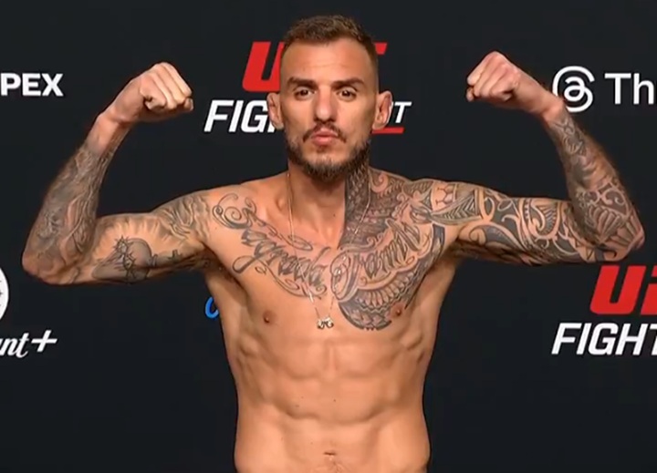 Renato Moicano bateu o peso e confirmou seu duelo contra Chris Duncan na luta principal do UFC Vegas 115 (Foto: Reprodução/UFC)