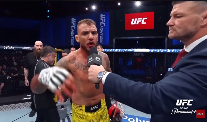 Após vencer Chris Duncan no último sábado (4), Renato Moicano já mira novos alvos e desafia o experiente Brian Ortega (Foto: Reprodução/UFC)