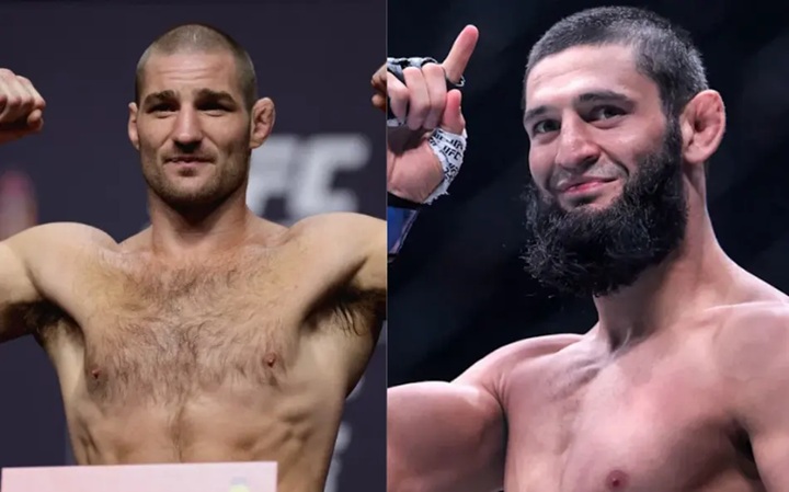 Rivais declarados, Sean Strickland e Khamzat Chimaev vão se enfrentar em disputa de cinturão peso-médio no UFC 328 (Foto: Reprodução)