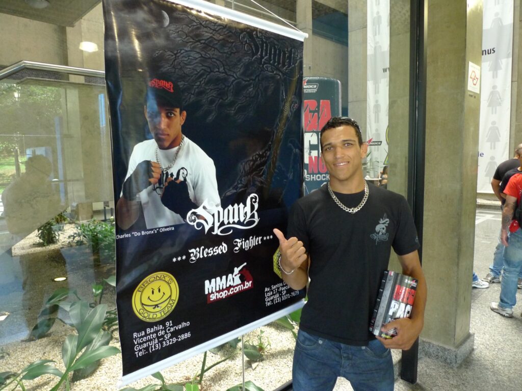 SPANK já patrocinou Charles do Bronx, um dos principais nomes do Brasil no MMA atualmente (Foto: Arquivo pessoal)