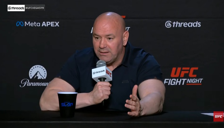 Dana White reconhece lances contestados contra Alex Poatan, mas destaca que reclamações não fazem parte do perfil do brasileiro (Foto: Reprodução/UFC)