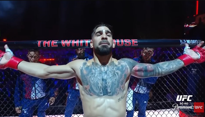 Ilia Topuria reconhece mérito de Justin Gaethje, evita desculpas e promete retorno mais forte após revés no UFC Casa Branca (Foto: Reprodução/UFC)