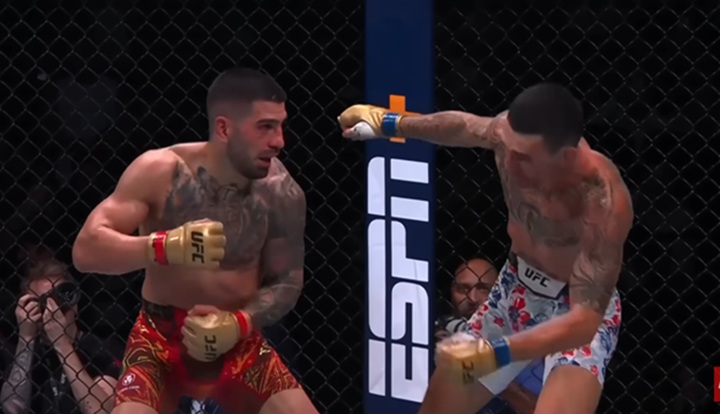 Ilia Topuria acredita que sua melhor versão ainda está por vir e destaca busca constante por evolução às vésperas de luta de unificação (Foto: Reprodução/UFC)