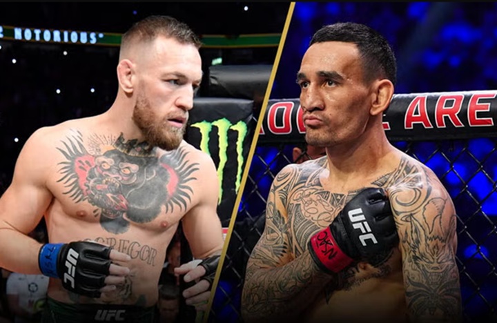 Conor McGregor e Max Holloway vão se enfrentar na luta principal do UFC 329, no próximo dia 11 de julho (Foto: Reprodução/UFC)