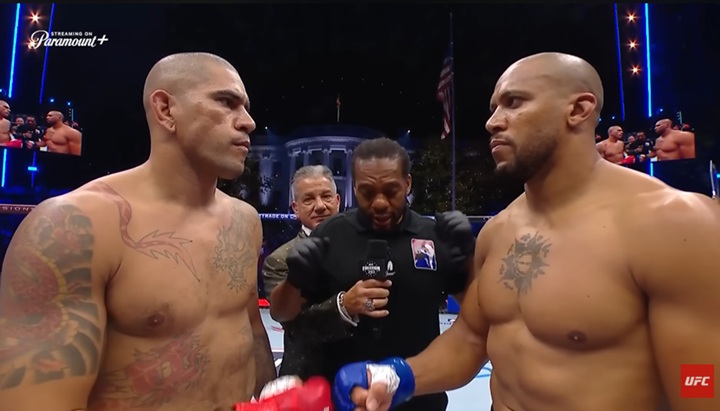 Poatan mantém críticas ao desfecho do confronto, mas descarta recorrer oficialmente para mudar derrota sofrida para Ciryl Gane (Foto: Reprodução/UFC)
