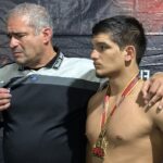 Filho do faixa-preta Rafael Carino, Léo Carino, de apenas 17 anos, sagrou-se campeão entre os adultos no ADCC Open Petrópolis (Foto: Reprodução)