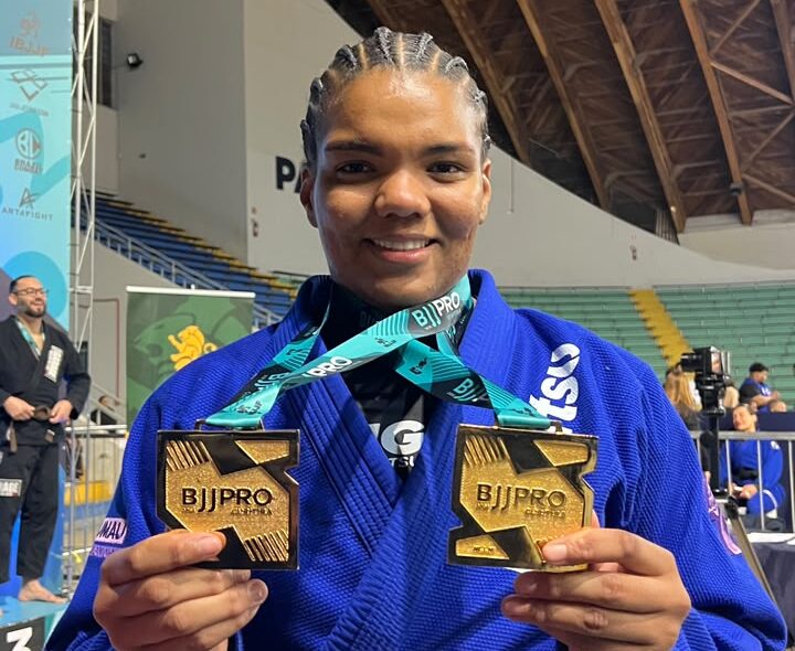 Gabi Pessanha segue brilhando e dominante no Jiu-Jitsu (Foto: Reprodução)