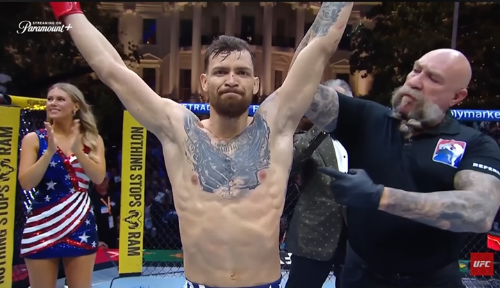 Maurício Ruffy acredita que inatividade de Justin Gaethje pode abrir caminho para disputa do cinturão interino dos leves (Foto: Reprodução/UFC)