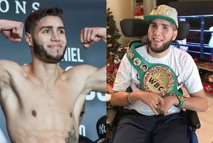 Prichard Colón sofreu uma grave hemorragia cerebral após luta em 2015 e passou mais de uma década convivendo com sequelas do trauma (Foto: Reprodução)