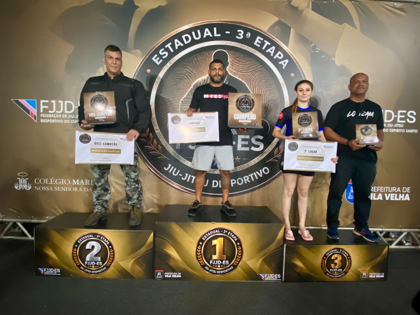 GFTeam foi a grande campeã por equipes no evento da FJJD-ES (Foto: Divulgação)