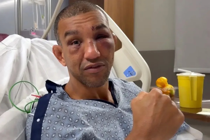 Raoni Barcelos aparece em vídeo durante recuperação, agradece apoio recebido e afirma que pretende seguir em busca dos seus sonhos no MMA (Foto: Reprodução)
